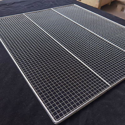 Aanpasbare grootte SUS 304 Food Cookie Wire Mesh Trays voor ovenbakken