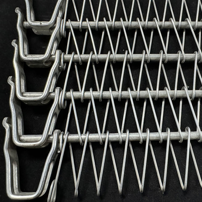 iqf Tunnel Freezer Spiral Mesh Conveyor Belt voor modulaire koeltoren