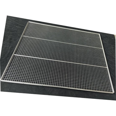 Aanpassen herbruikbare grill BBQ Mesh drooggrill bak 304 roestvrij staal gaas bakkoel rek