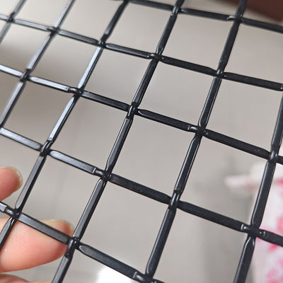 Griet Decoratief Geweven Draad Maas Roestvrij Staal Mat Zwart Kleur Metaal Voor Decoratie