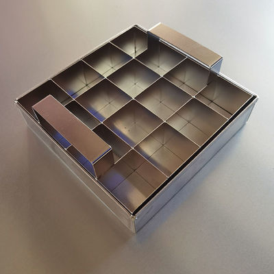 Aanpasbare grootte cake chocolade brownie pan cutter 304 roestvrij staal