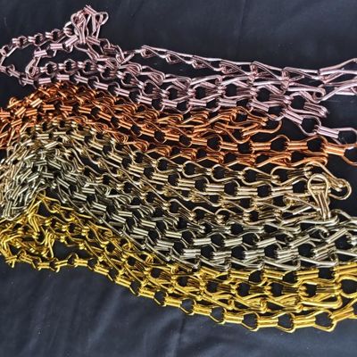 Goede prijs. Customized Aluminium Double Hook Decorative Chain Link Gordijn / Fly Screen Voor Plafond Decoratie Ketting In Hall online