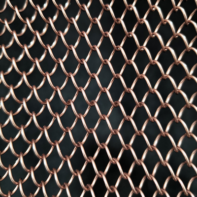 Goede prijs.  Metal Mesh Curtain Bronze finish Hanging Wire Mesh Room Dividers For Ceiling online