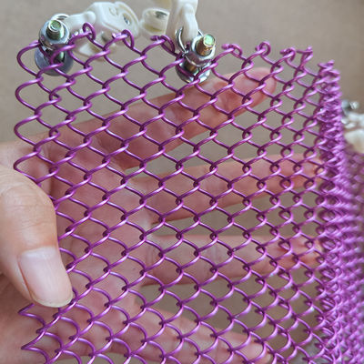 Aluminium draperie met cascade spoel met metalen gaas voor plafonds en afschermingen