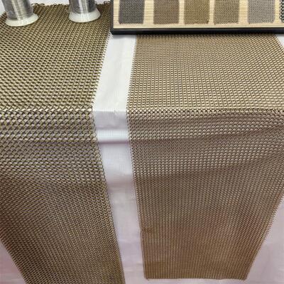 Goede prijs. Goudkleurige roestvrijstalen decoratieve kettingschakelring Mesh Chainmail Ringscherm online