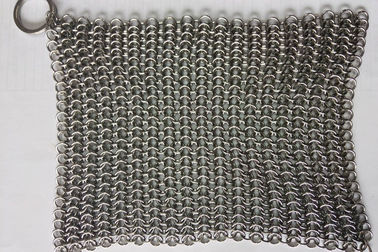 Goede prijs. 6*8 van de het Gietijzerkoekepan van het duimroestvrije staal Gaszuiveraar van Chainmail de Schonere voor Gietijzerpan online