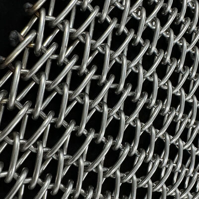 Food Grade roestvrij staal 304 metalen transportketting geweven gaasriem voor koekjesoven Bakkerij gloeioven Tunnelkoeling