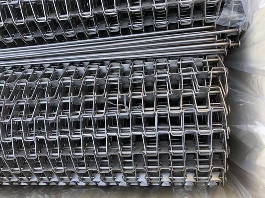 304/316 SS Vlakke DraadTransportband/Transportbandriem 0.5mm3mm Dikte