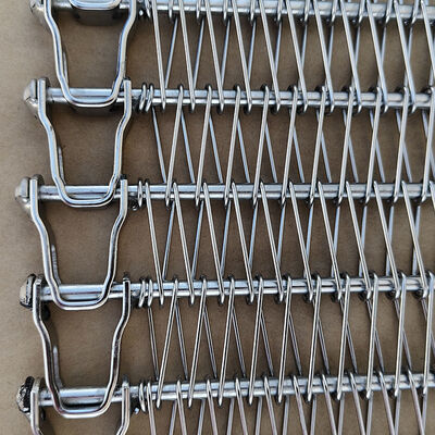 Goede prijs. Aanpassing 304 316 van roestvrij staal Balance Weave Wire Mesh Spiral Freezer Conveyor Belt voor voedselverwerking online