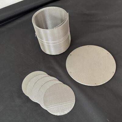 Goede prijs. Reverse Dutch Weave roestvrijstalen gaasscherm Plastic extrusiefilters Schijf voor plastic pelletiseermachine online