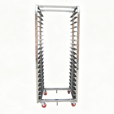 kwaliteit Commercial Stainless Steel Baking equipment Bun Pan Bread Cooling Half Bakery Tray Trolley Cart Screen Printing Drying baking rack Fabriek