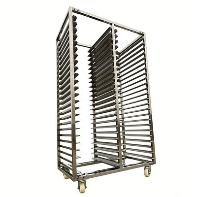 Goede prijs. Multi-layer 304 roestvrij staal vouwbrood Rotary Oven Rack Wire Mesh Rack bakkerij trolley voor bakkerij koeling online
