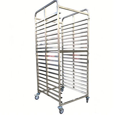 Keuken 600 x 400 mm metaal roestvrij staal 15 20 Tier 40 BreadTray Aluminium Oven Bakplaat commerciële bakkerwagen met wielen