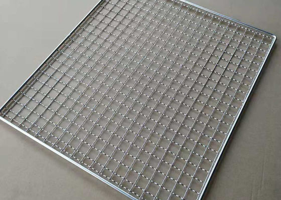 450mmx300mm 304 de Draadnetwerk van de Roestvrij staalbarbecue Baksel/het Koelen Dienblad