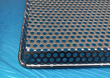 FDA-Certificatieroestvrij staal Geperforeerde Metaaldienbladen met Aangepaste Grootte