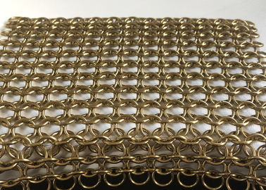 Goede prijs. Gouden Decoratief de Draadnetwerk van de Roestvrij staalring/het Netwerk van de Kettingsverbinding voor Gordijn online