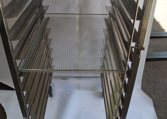 Aangepast het Rekkarretje van het Broodroestvrije staal voor het Materiaal van de Snel Voedselkeuken