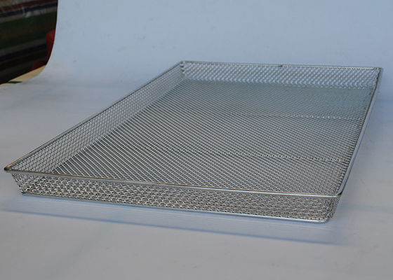 650mm X 460mm 1mm Draad Mesh Tray For Fruit Meat