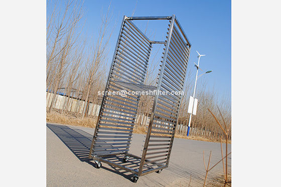 201 zware Lading 1.0mm het Karretje van het Roestvrij staalrek