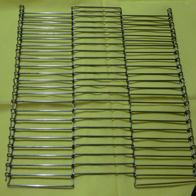 304 316 Metaalroestvrij staal Mesh Flat Flex Conveyor Belt voor Oven Freezer Dryer Furnace-voedselverwerking