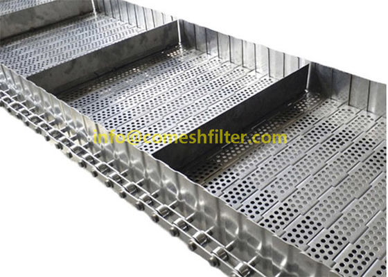 Goede prijs. Roestvrij staal 314 van het de Plaatlatje van 304 Draadmesh chain link perforated flat de KoelTransportband voor lift online