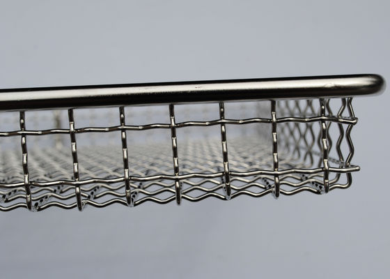 60*40*2.5cm Weefsel 1.5mm Metaal Mesh Tray For Drying Herbs