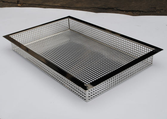 Goede prijs. De geperforeerde het Bakken 0.8mm Draad Mesh Trays van het Dikteroestvrije staal online