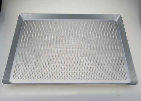 400x300mm Aluminium Geperforeerde Baguette Tray For Oven