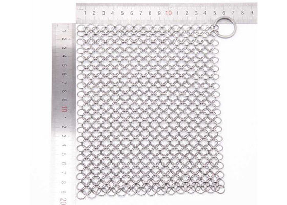 Goede prijs. Voedselrang 4“ 5“ 6“ 7“ 8“ de Gaszuiveraar van Roestvrij staalchainmail voor Gietijzer online