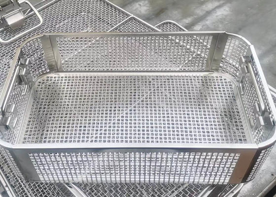 Goede prijs. De Sterilisatiemanden die van het roestvrij staal Chirurgische 316L Instrument Dienblad schoonmaken online