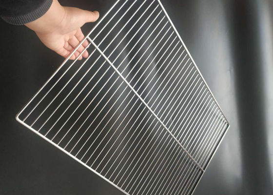 SGS ging 60x40cm Draad Mesh Cooking Tray For Oven over