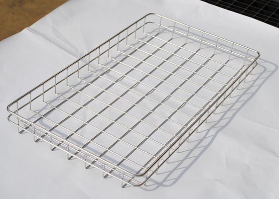 Aangepast 304 Roestvrij staal 30mm Gatendraad Mesh Tray 60cm X 40cm