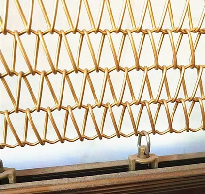 Goede prijs. Het open haardscherm 20mm van het het Gordijnaluminium van de Kettingsverbinding Netwerk van het het Roestvrije staal het Spiraalvormige Metaal online
