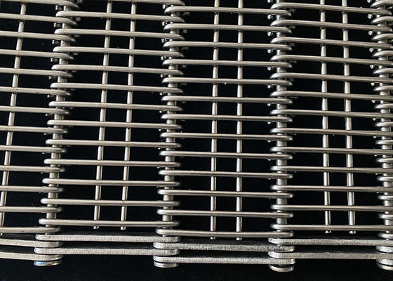 2.0mm Roestvrij 304 Staal Mesh Conveyor Belt Eye Link